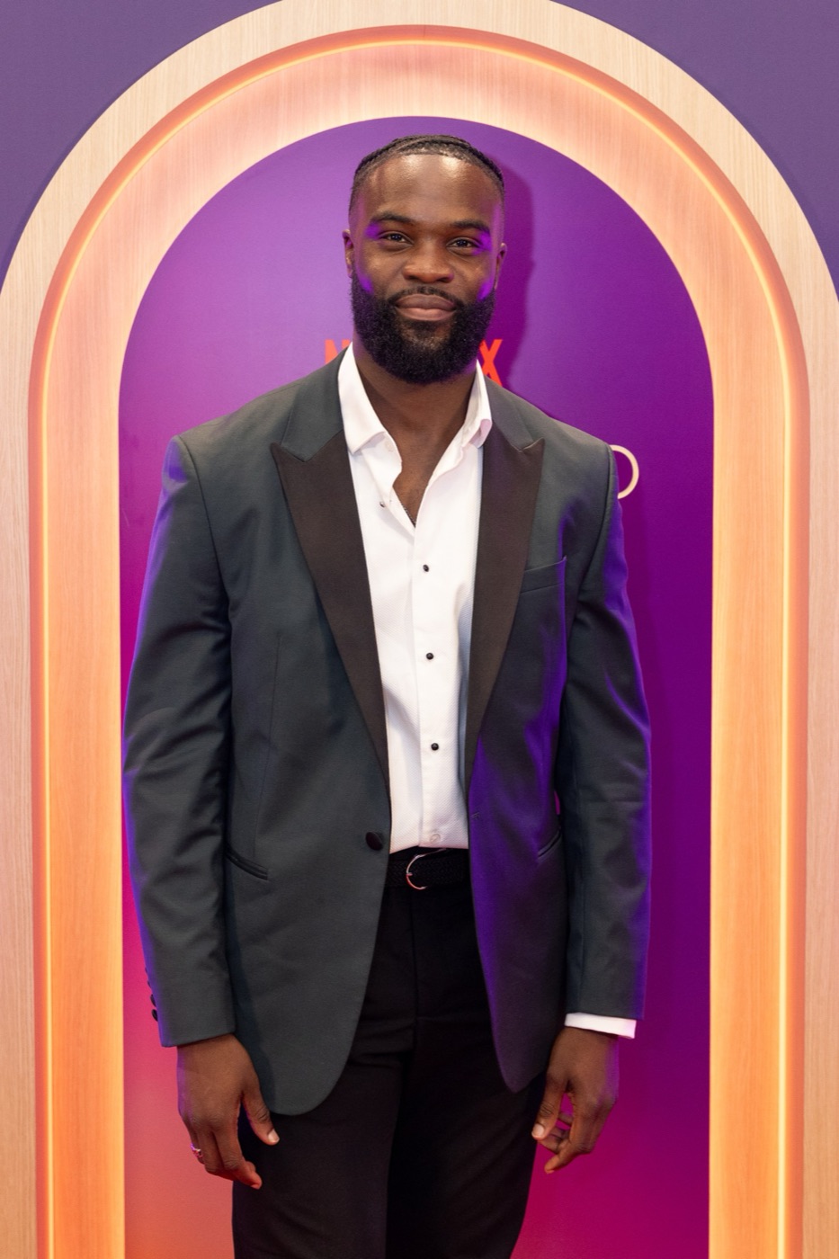 Javen Palmer at the Netflix premiere of Love Is Blind: UK